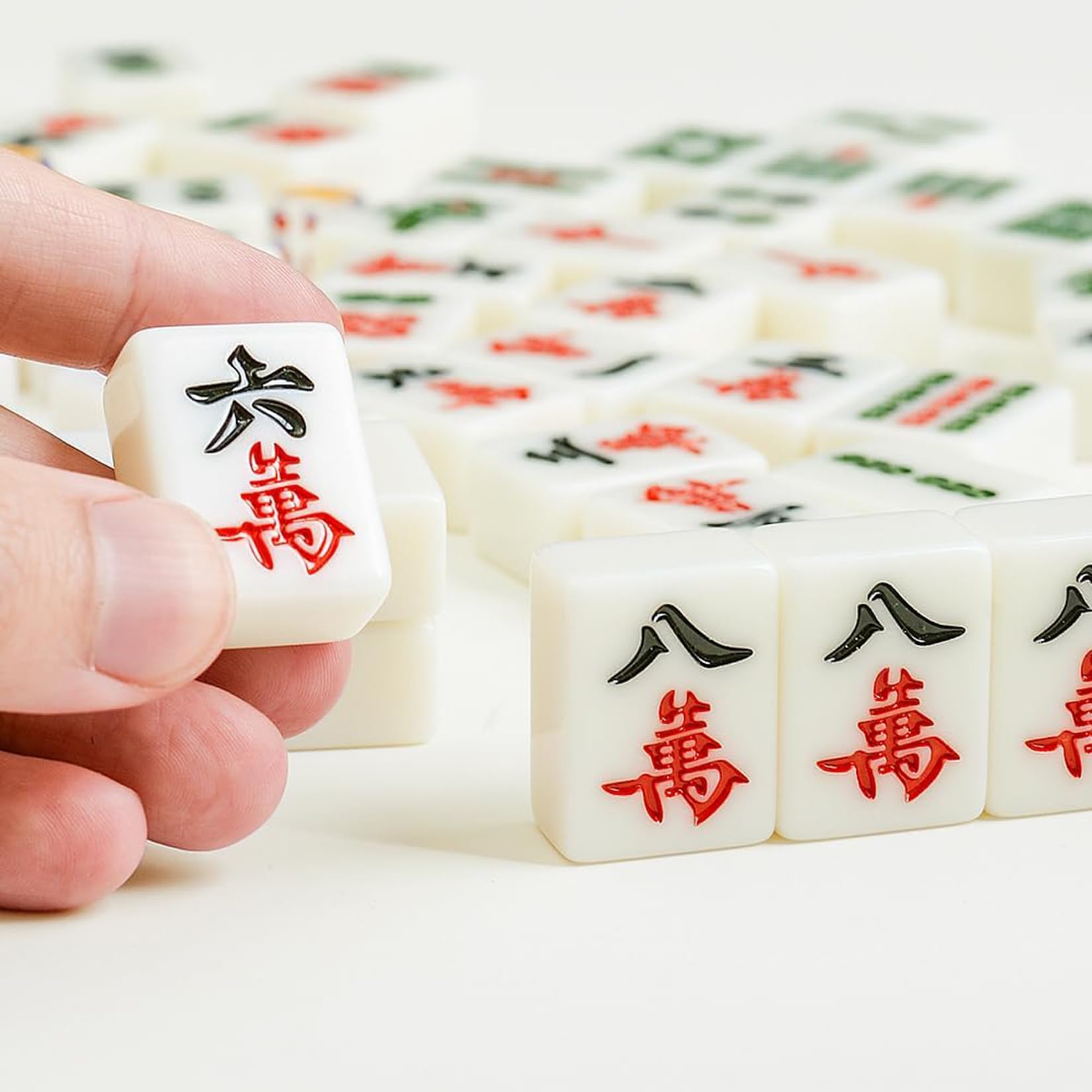 Mini Mahjong Tradycyjna chińska przenośna gra Majong Podróżne gry planszowe Nadaje się do gier rodzinnych Spotkania Przyjaciele Imprezy