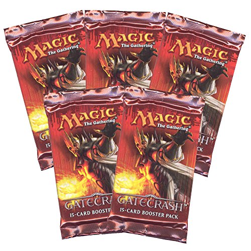 5 (Five) Packs of Magic the Gathering MTG: GateCrash Booster Pack Lot (5 Packs)