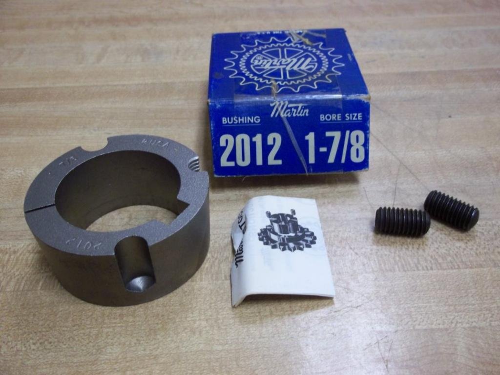 Martin 2012 1 7/8 Taper Bushing, Sintered Steel, Inch, 1.88" Bore, 2.75" OD, 1.25" Length