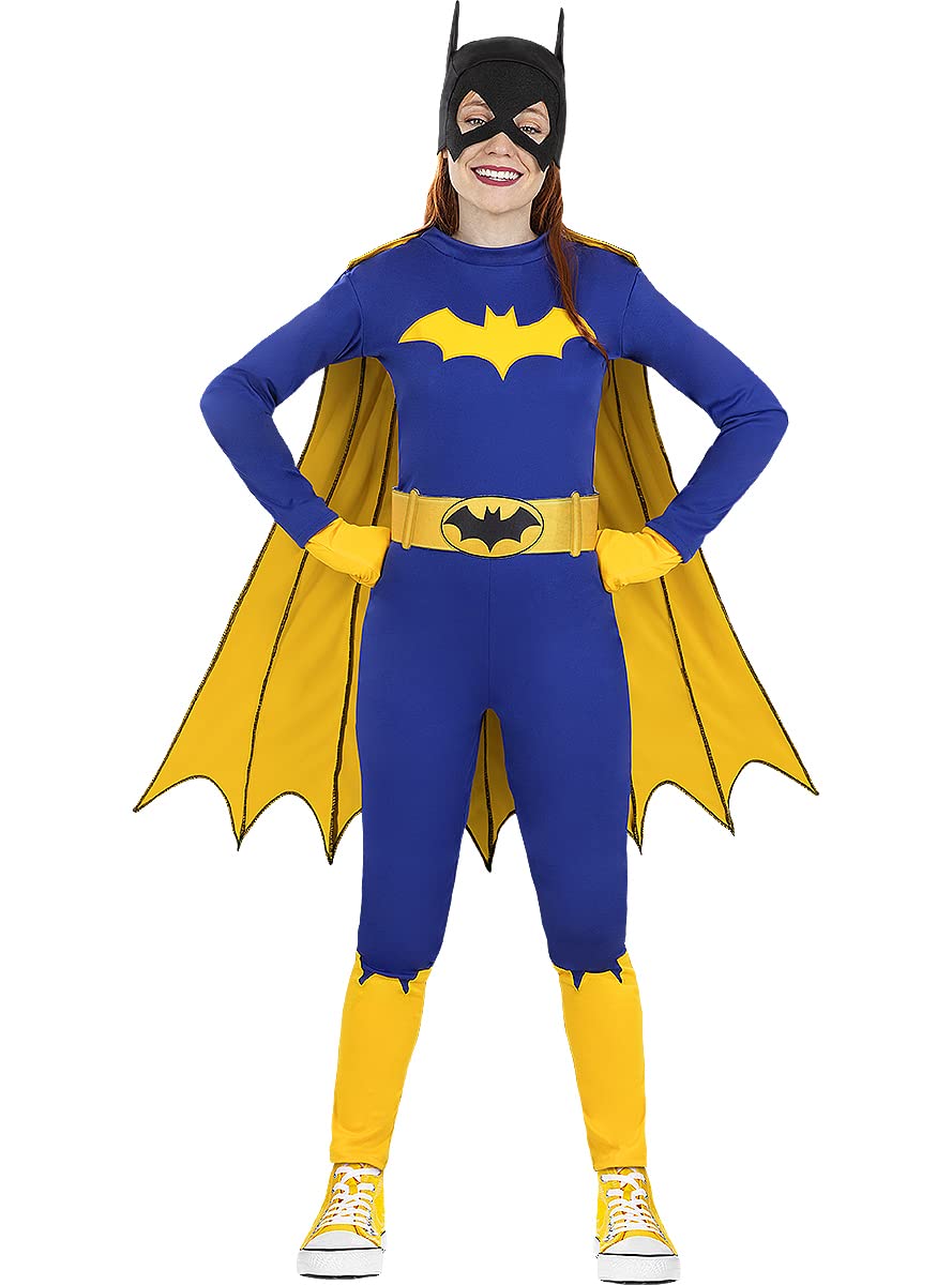 Funidelia | Disfraz de Batgirl - Liga de la Justicia para mujer Barbara Gordon, Superhéroes, DC Comics - Disfraz para adultos y divertidos accesorios para Fiestas, Carnaval y Halloween - Azul