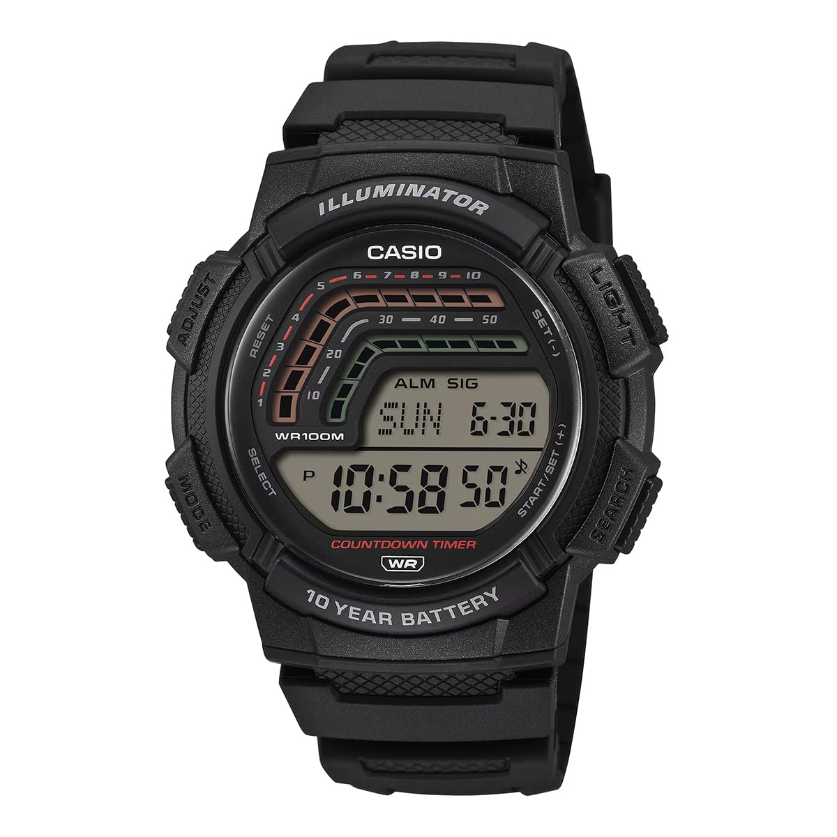 Youth WS-1800-1AVDF Digital Clear Watch Men (A2532)-image-45