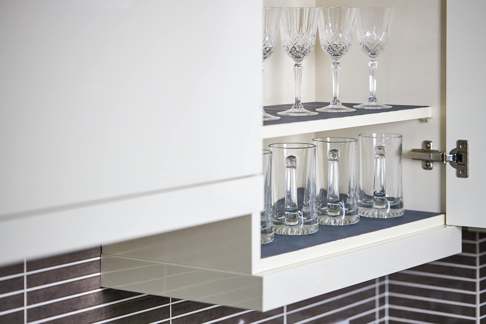 Buy Drawer Liners Kitchen Drawer Organiser NonSlip EVA (Grey Dimple