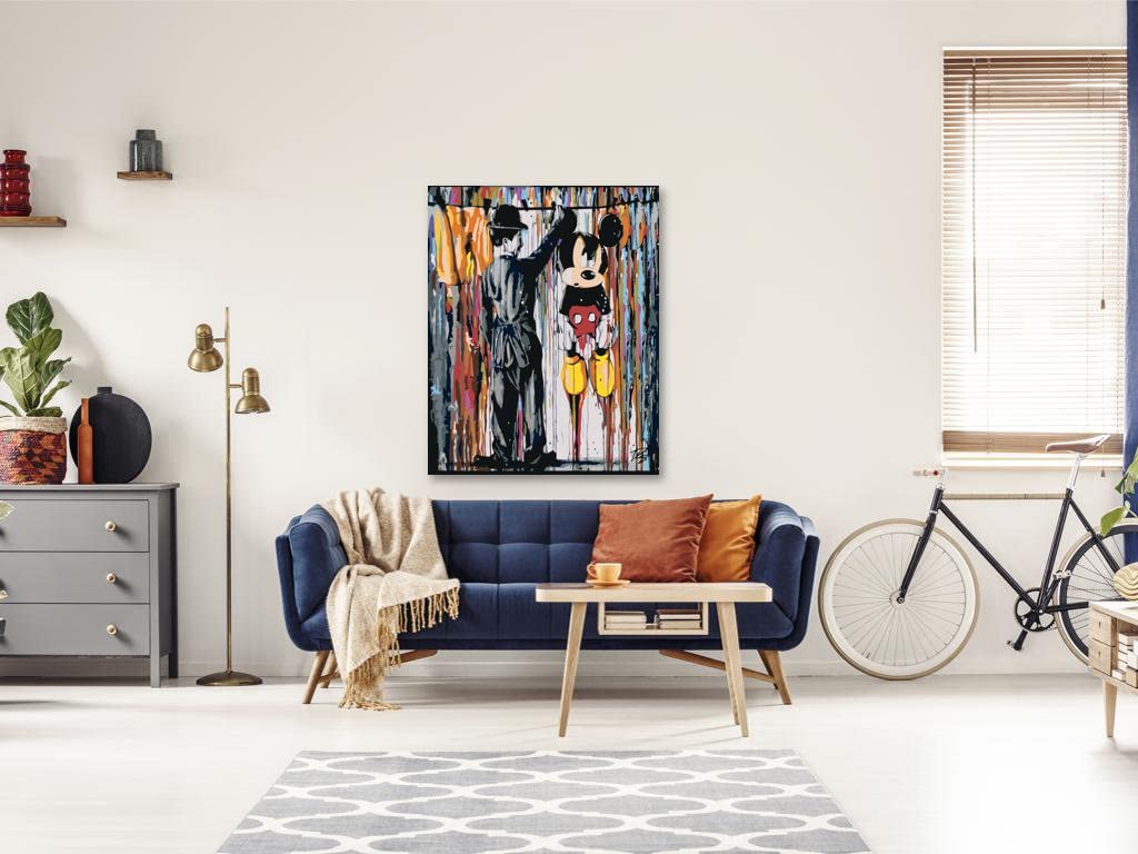 Malen nach Zahlen - MICKEY MOUSE 80x100 cm ohne Keilrahmen