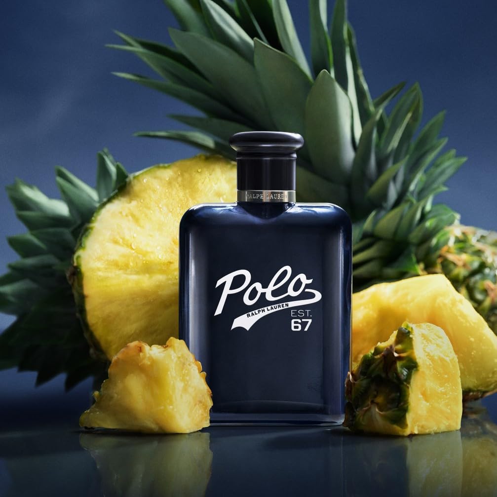 Ralph Lauren Polo 67 Eau de Toilette Uomo, Profumo Uomo Legnoso e Agrumato, Note di Bergamotto, Ananas Succoso, Vetiver e Patchouli, A Lunga Durata, Profumo di Lusso da Uomo