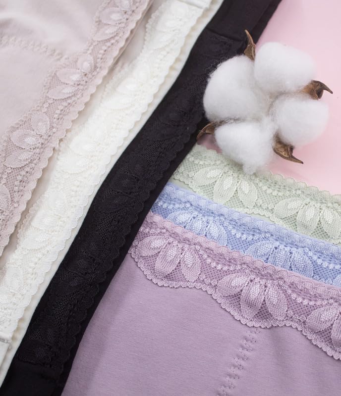 ANLIQI Underwear for Women Cotton High Waist Panties Soft Stretch Full Coverage Briefs Ladies Breathable Panties-Multi Pack - Image 6