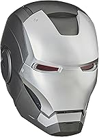 Vista 1 de Avengers Marvel Legends Series War Machine Roleplay Premium Collector Electronic Helmet with LED Light FX, Grey