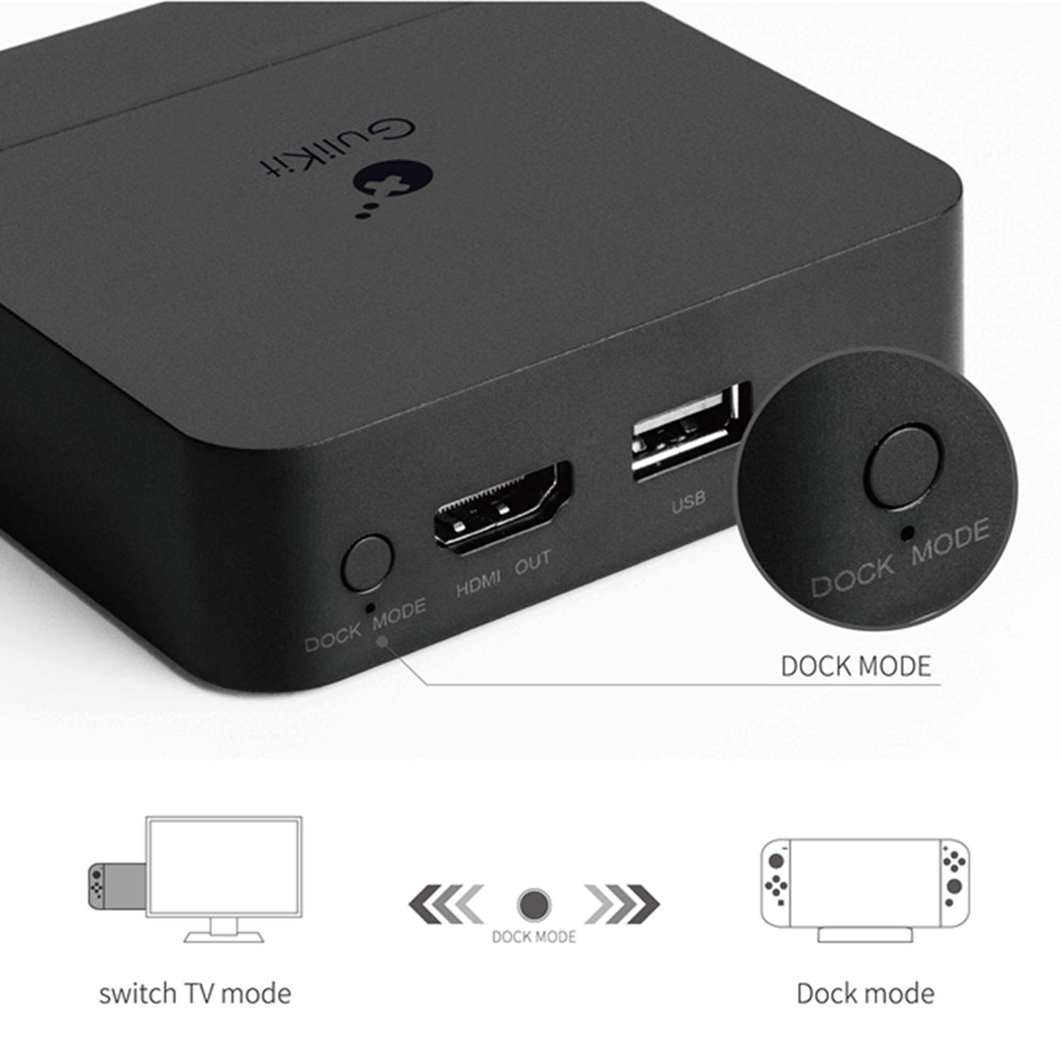 Mcbazel GuliKit Portable Switch Dock Station Set for NS Switch/Smart Phones Charger Station