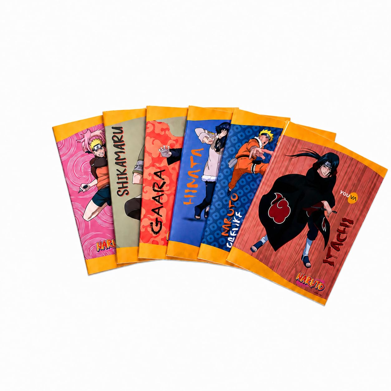 YOUVA Naruto Soft Bound Notebook Single Line 172 Pages Jumbo Size Pack of 6-image-15