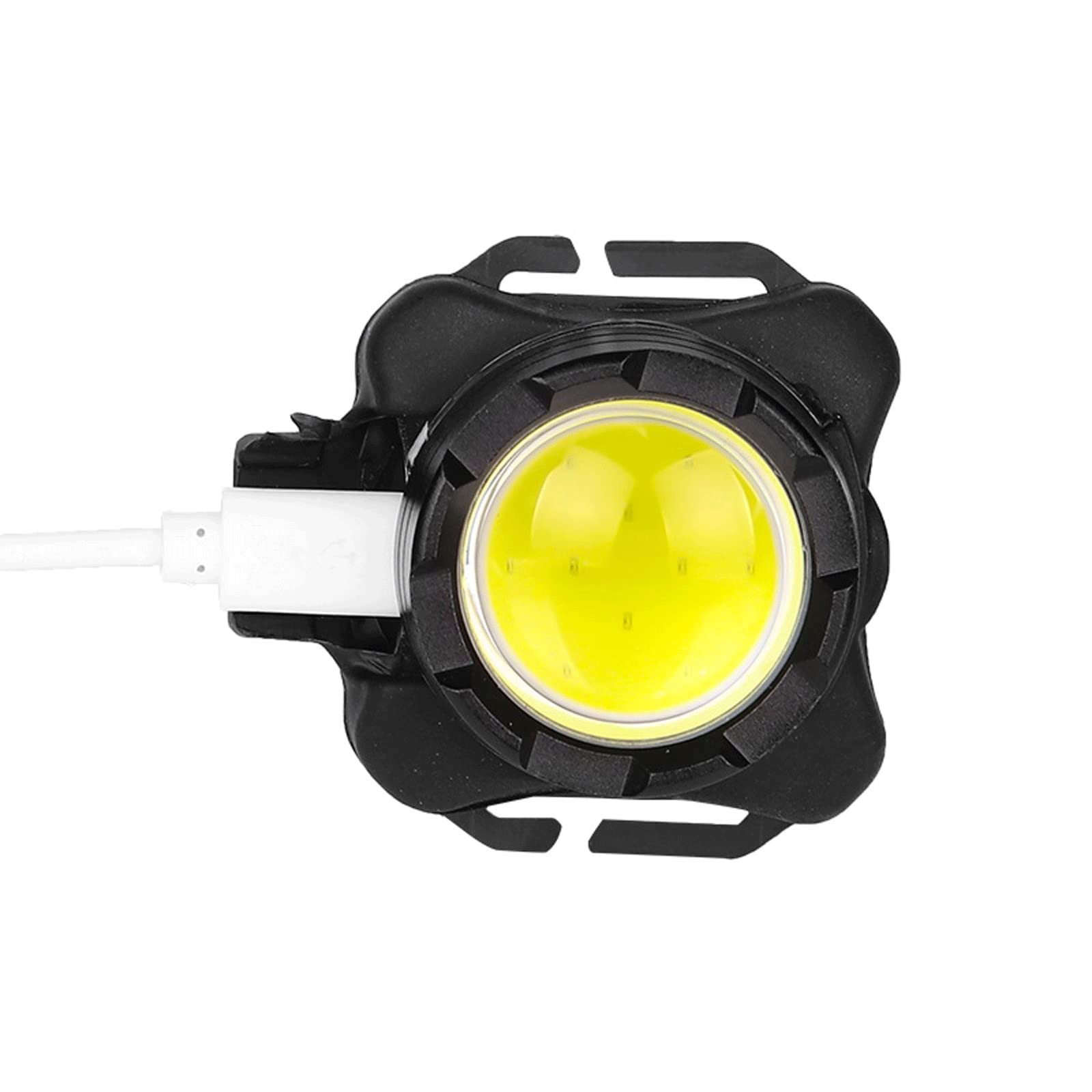 Latarka czołowa wbudowana bateria potężna lampa czołowa USB ładowalna reflektor COB LED czołówka z wodoodporną lampą czołową białe czerwone oświetlenie