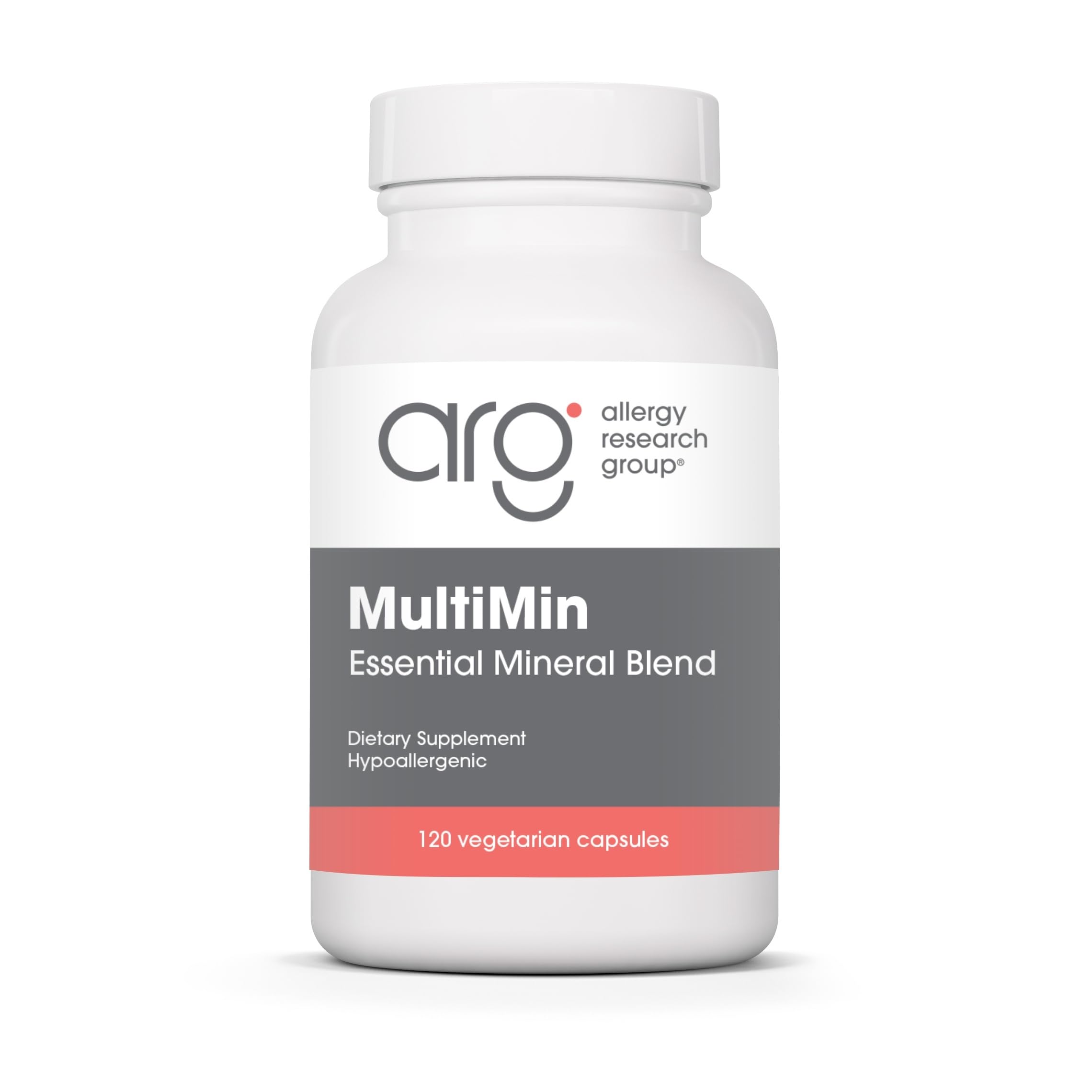 Allergy Research Group MultiMin - Multi Minerals Supplement for Men and Women, Trace Minerals, Mineral Complex, Boron, Iron, Magnesium - 120 Count