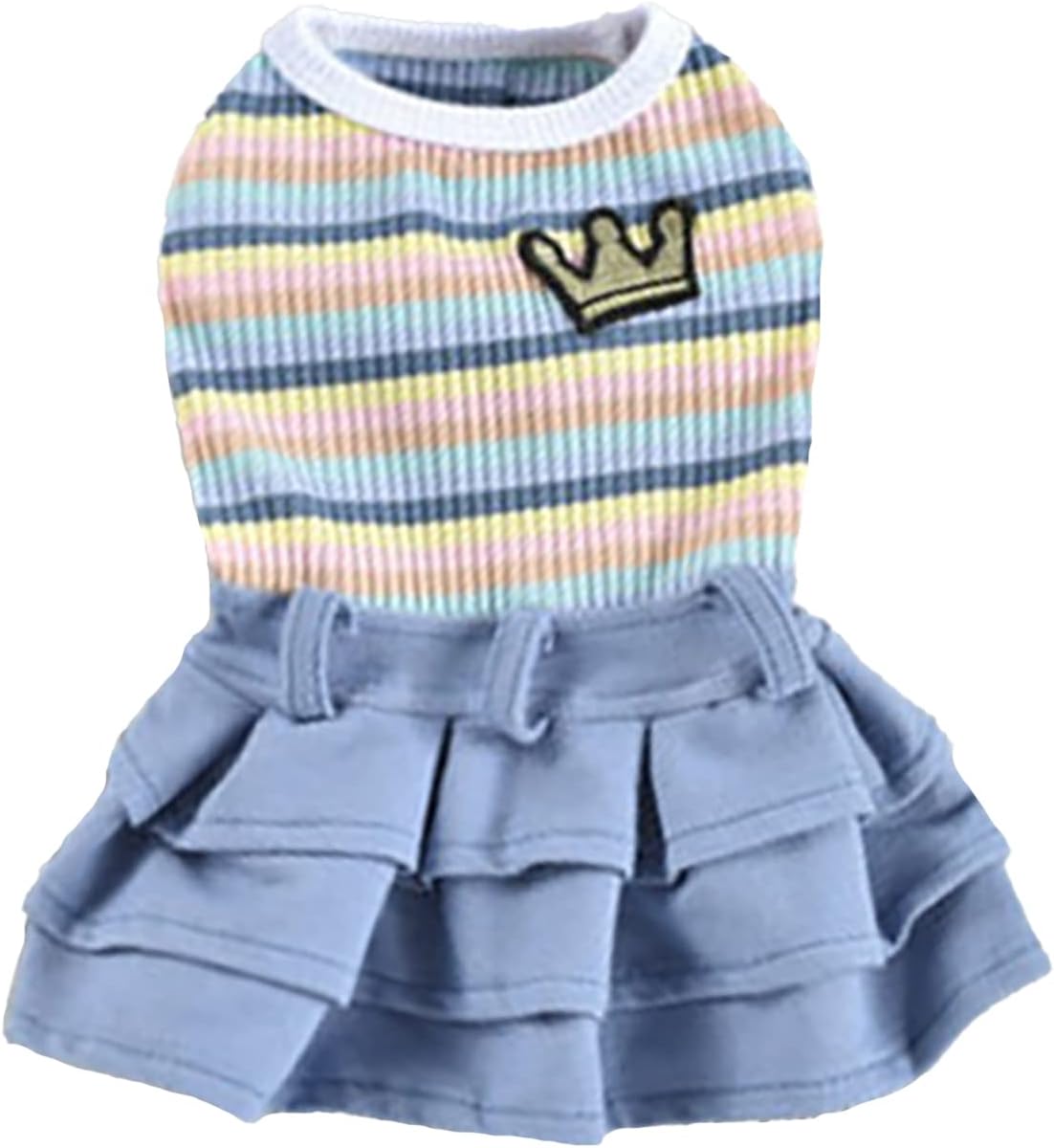 Shuumeeka犬服 デニムスカート ペット服 ワンピース 春夏秋 お姫様 犬猫用 洋服 ファッション 人気 小中型犬 2l 王冠 ブルー 限定タイムセール Shuumeeka犬服 デニムスカート ペット服 ワンピース 春夏秋 お姫様 犬猫用 洋服 ファッション 人気 小中型犬 2l 王冠 ブルー 限定タイムセール