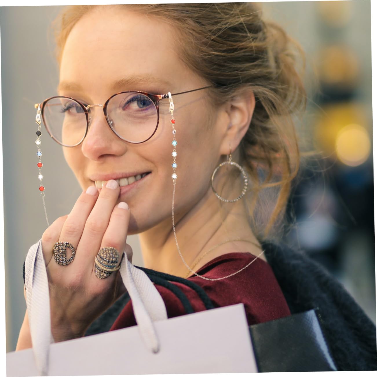 VANZACK Catenelle Per Occhiali Sole Inossidabile Con Design E Accessori Per Sicuri Gli Occhiali E Funzionalità Unici