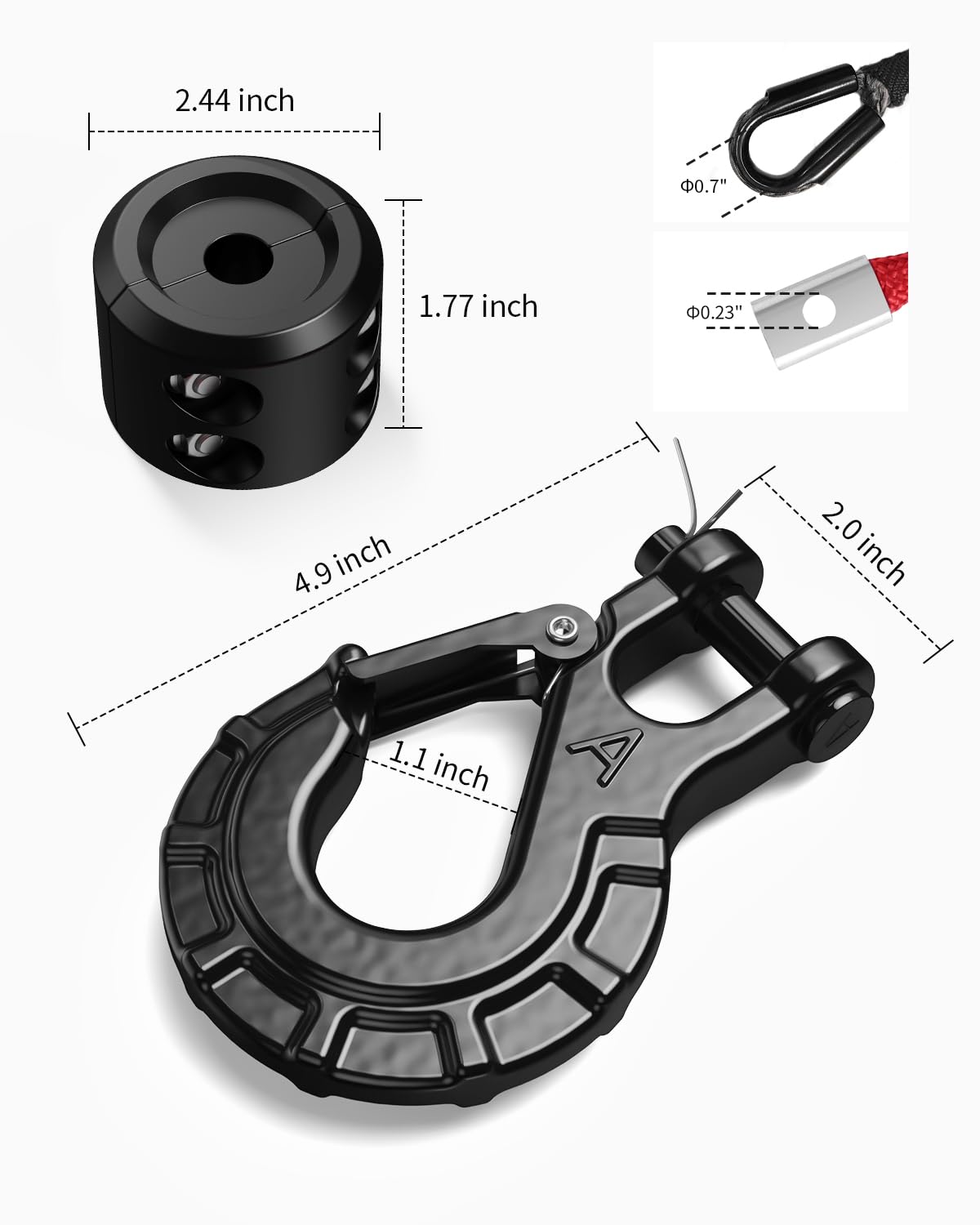 Predolo Windenseil 15m - Robustes Abschleppseil Für Geländewagen & Offroad