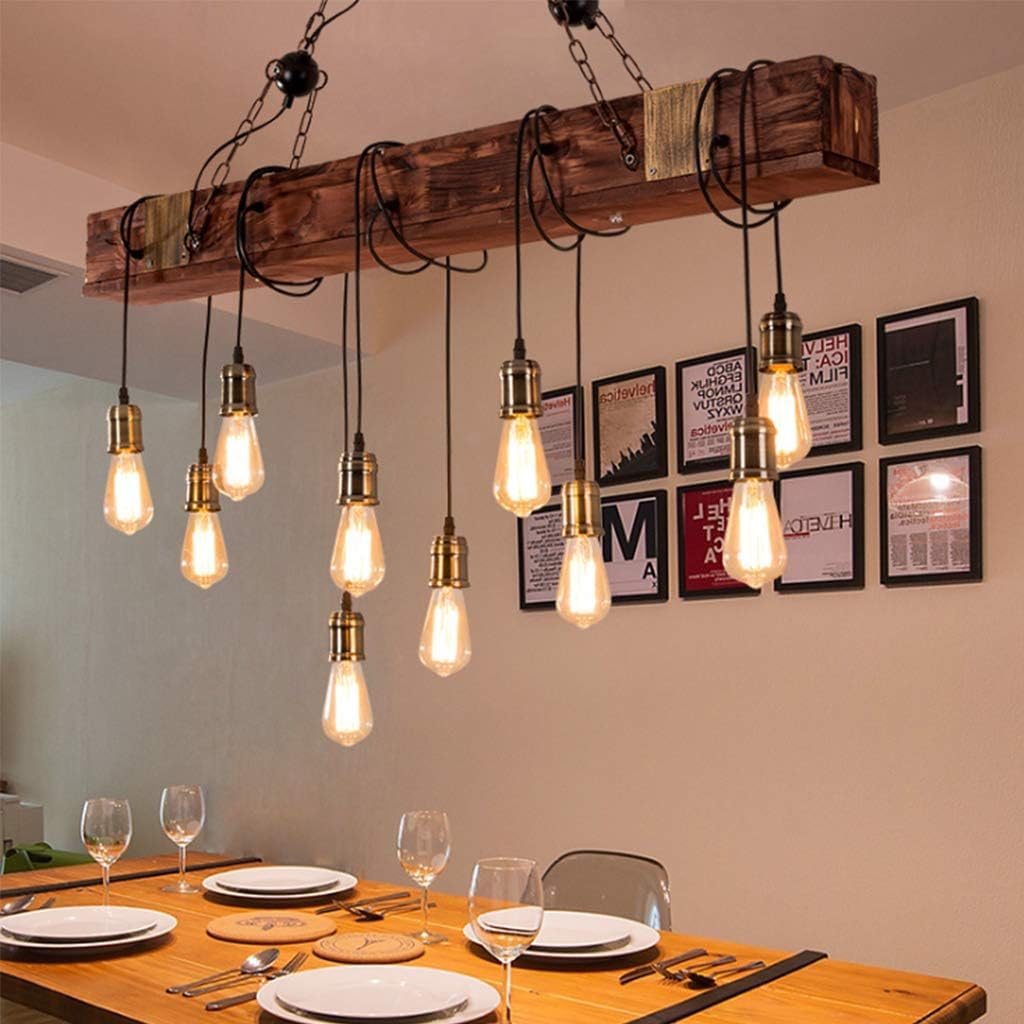 HiBay 3 x vintage hanglamp kroonluchter in vintage en retro look, kooi