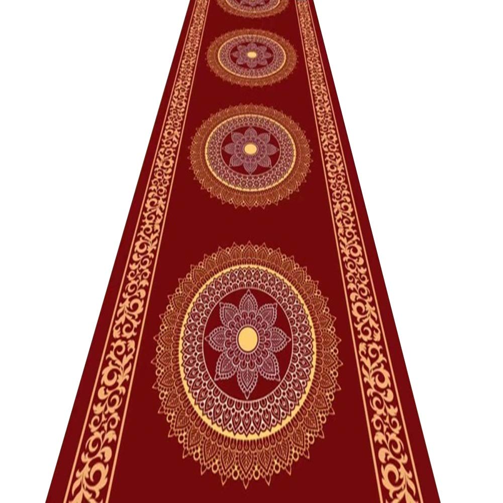 Alfombras de pasillo largo entrada felpudos moqueta corredor rojo cocina extra largo 1x2m