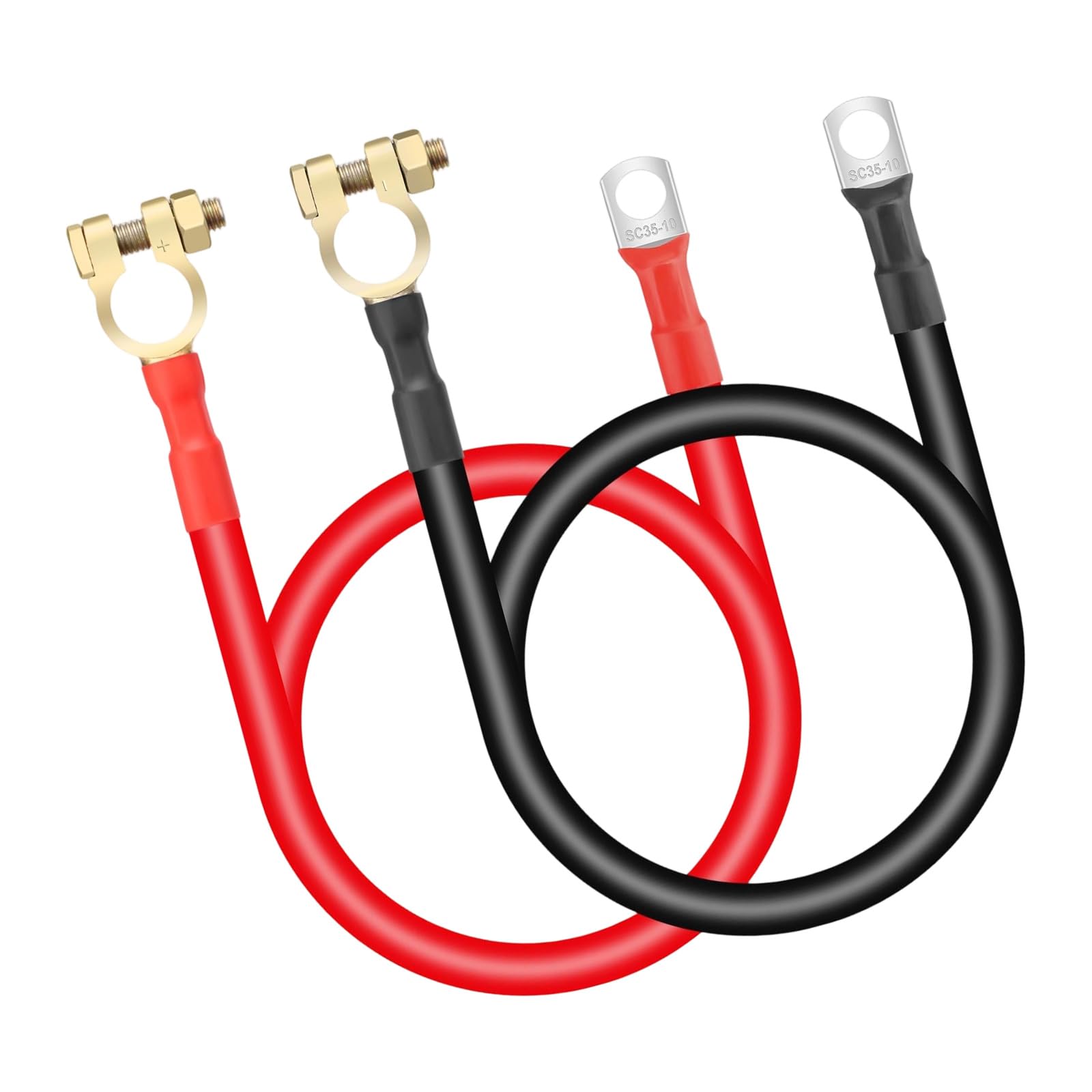 Câble onduleur de batterie 2AWG 50,8 cm pour panneau solaire