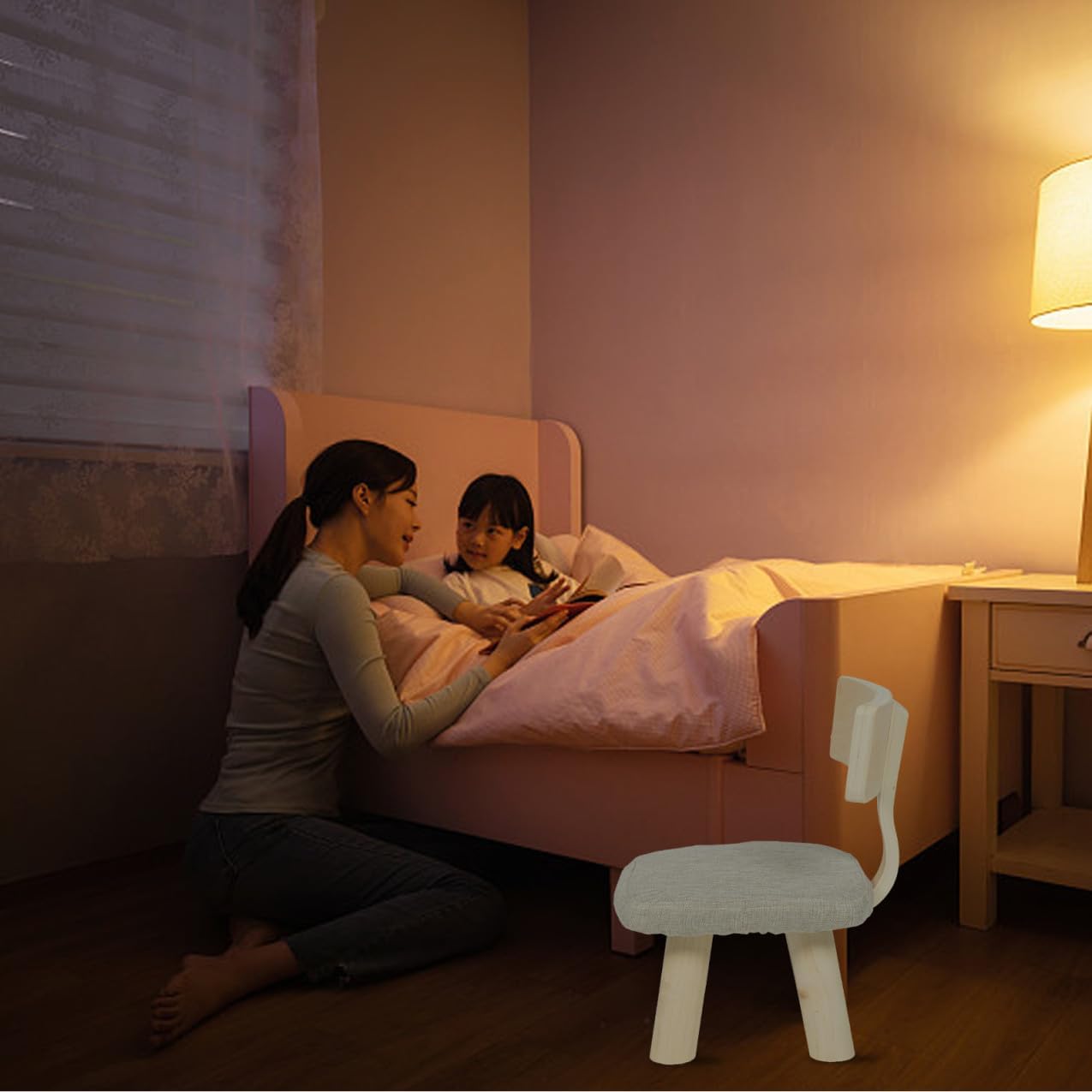 Cabilock Boy Girl Back Stool for Toddlers Creative Solid Boys and Girls Chair for Home Kindergarten and Playroom Safe and Sturdy Design for Dining Study and Fun Activities Single Solid