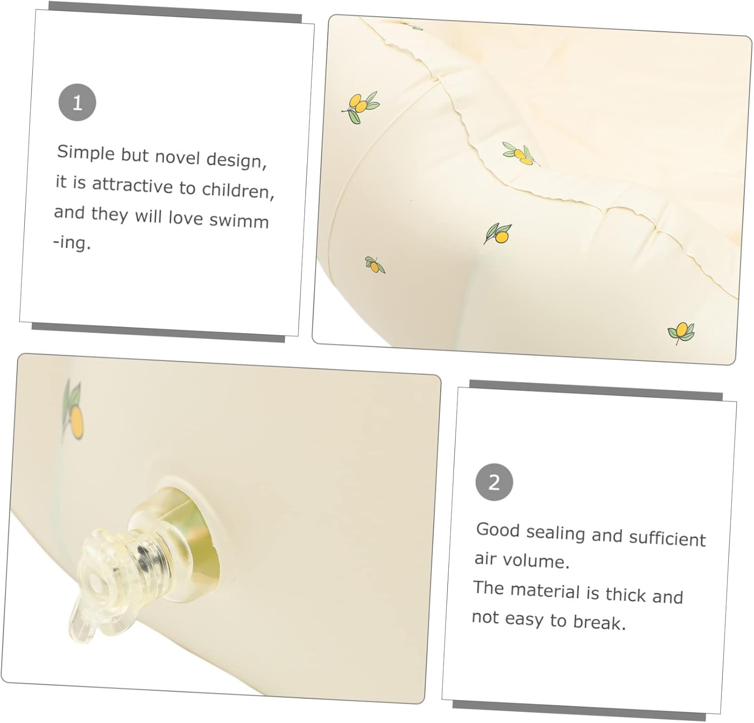 Garneck Inflatable Pool Petal Design Pool for Summer Fun for Backyard and Beach Play Keeps Cool and Entertained