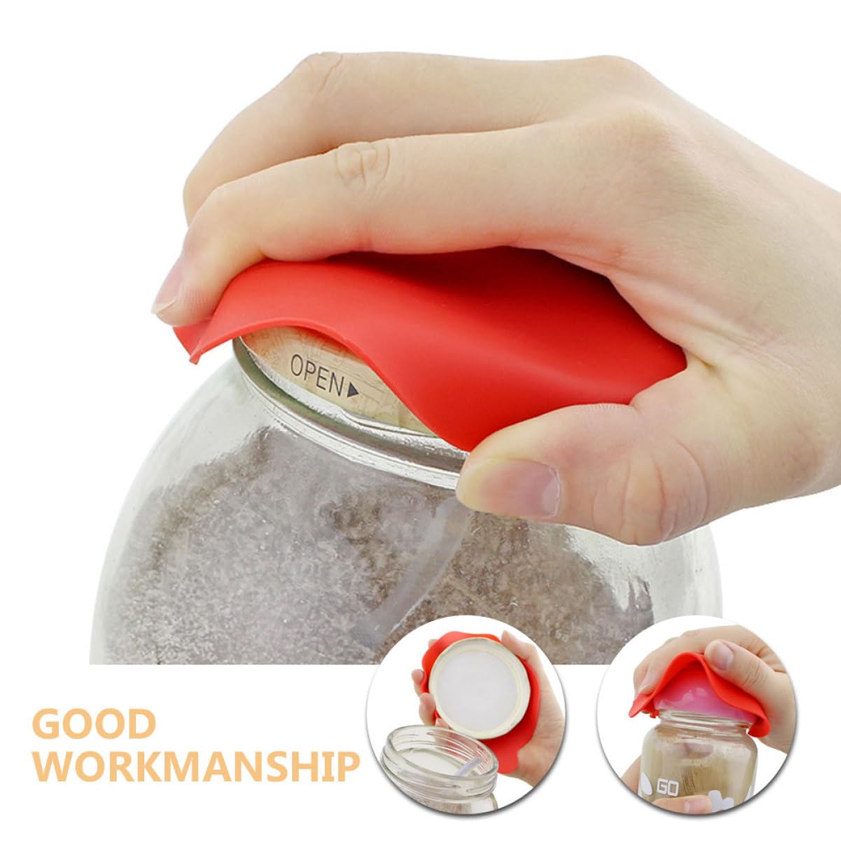 PRETYZOOM 35 Stk Flaschenöffnungsmatte flaschenöffner Mehrzweck-Untersetzer Pads zum Öffnen von Flaschenverschlüssen Griff-Glasöffner-Pad dosenöffner korkenzieher Glasöffnergriff Küchenwaren