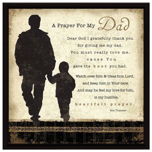 Dexsa Prayer For My Dad Wood Frame Easel Plaque For Father’s Day, Birthday Gift For Dad | Made In Usa | Bonus Dad Gift, Father-In-Law Picture Frame | Best Dad Plaque From Son Or Daughter | 7.5X7.5 In #TOP20