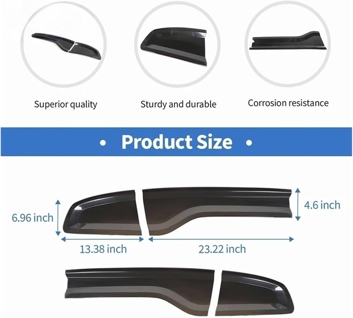 Compatible For Dodge Charger 2015 Up Car Rear Taillight Tail Light Lamp Decoration Cover Smoky Black Exterior Accessories