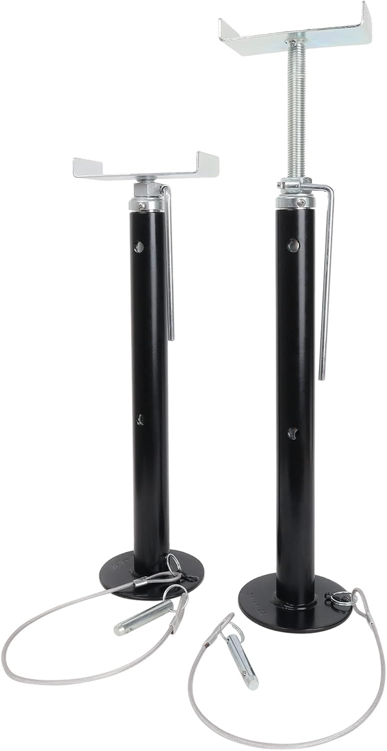 Slide Out Support Jacks Adjusts from 19" to 47", 5000lb Capacity for RV, Camper and Travel Trailer. (19" to 47") (2 Pack)