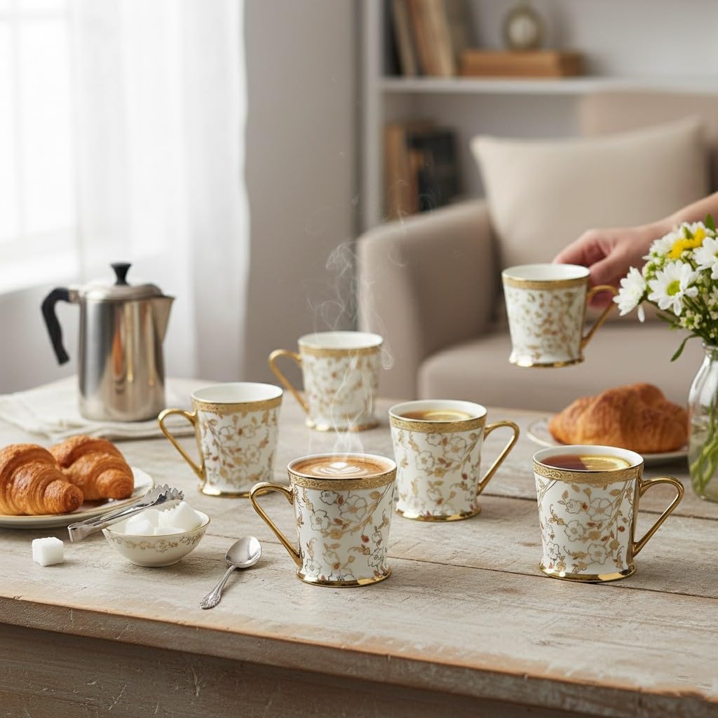 Femora Bridal Mahendi Tea Cups - Set of 6 -10