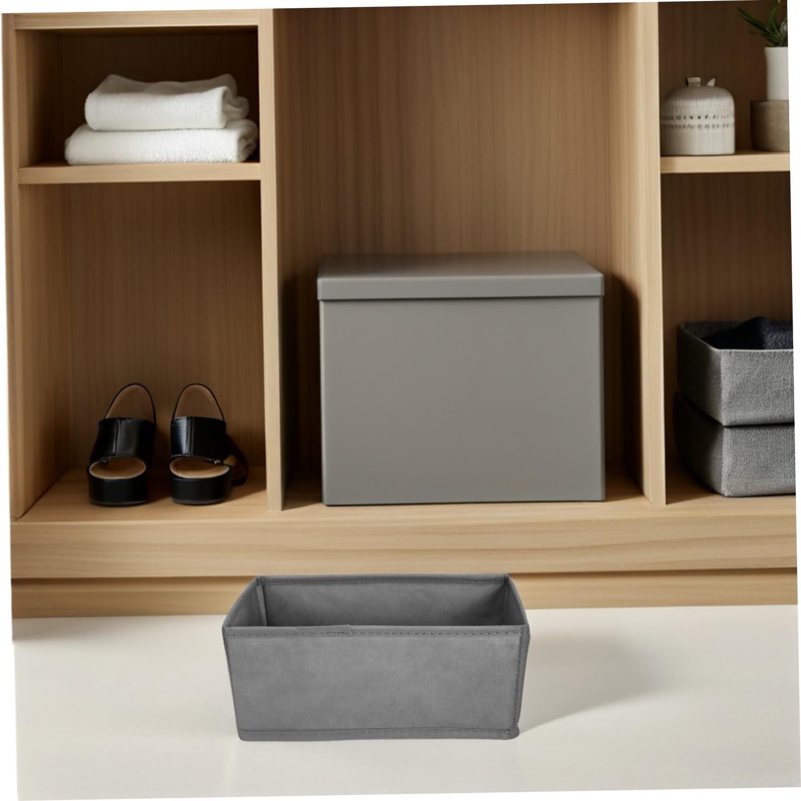 Healifty Organizador de Cajones para Ropa Interior, 6 Unidades, Gris