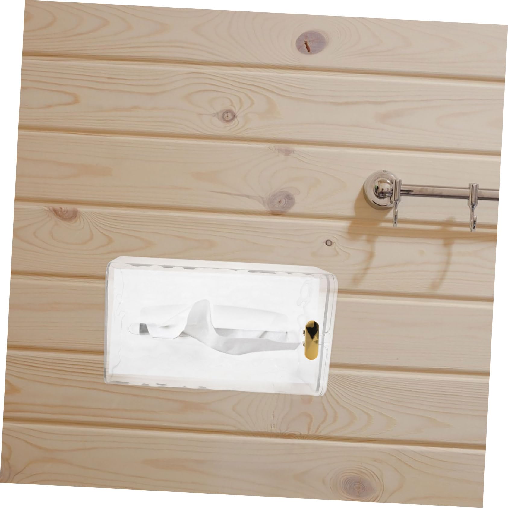 Porta Fazzoletti Da Parete - Dispenser Per Carta Senza Foratura, Per Bagno, Cucina, Ufficio - Foto 7