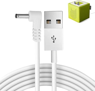 Tonton 1M USB Charger Cable for Tonies Toniebox, DC 5V to 9V Replacement Charging Base Station Power Cord for Tonie Box Audio Player, DC Barrel Plug Adapter, DC Voltage Converter