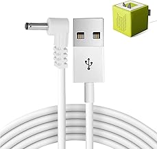 9 V Power Supply Charging Cable Charger for Toniebox Speakers, Audio Play Cube, White, DC 5 V to 9 V Type A to DC Hollow Plug, 1 Metre, DC Quick Charging Cable for Tonie Box, Laptop Speaker Mini Fan,