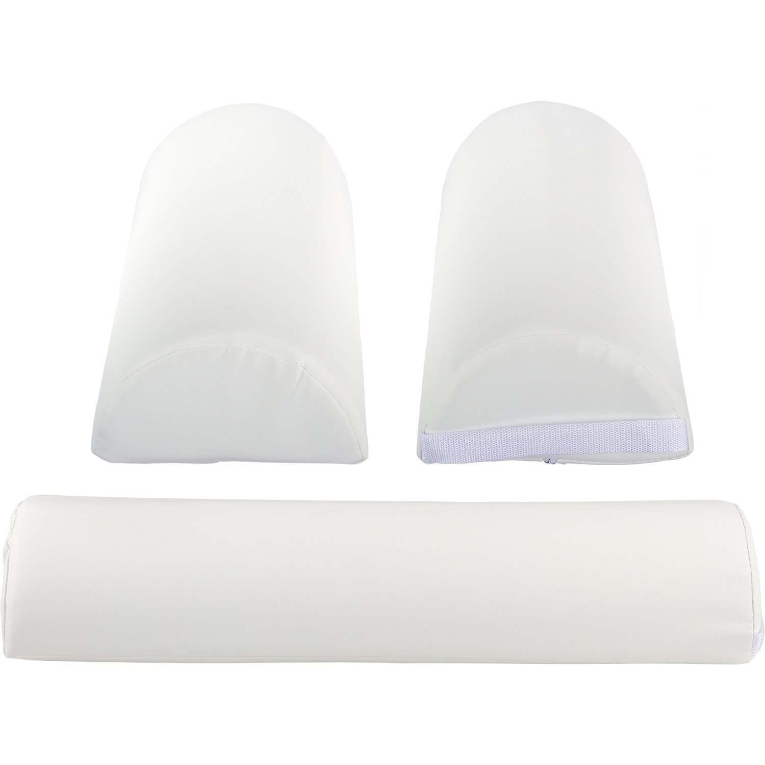 MOVIT XXL Nackenkissen Nackenstütze weiß Nackenrolle halbrund 69 x 23 x 11 cm Lagerungsrolle Knierolle Halbrolle
