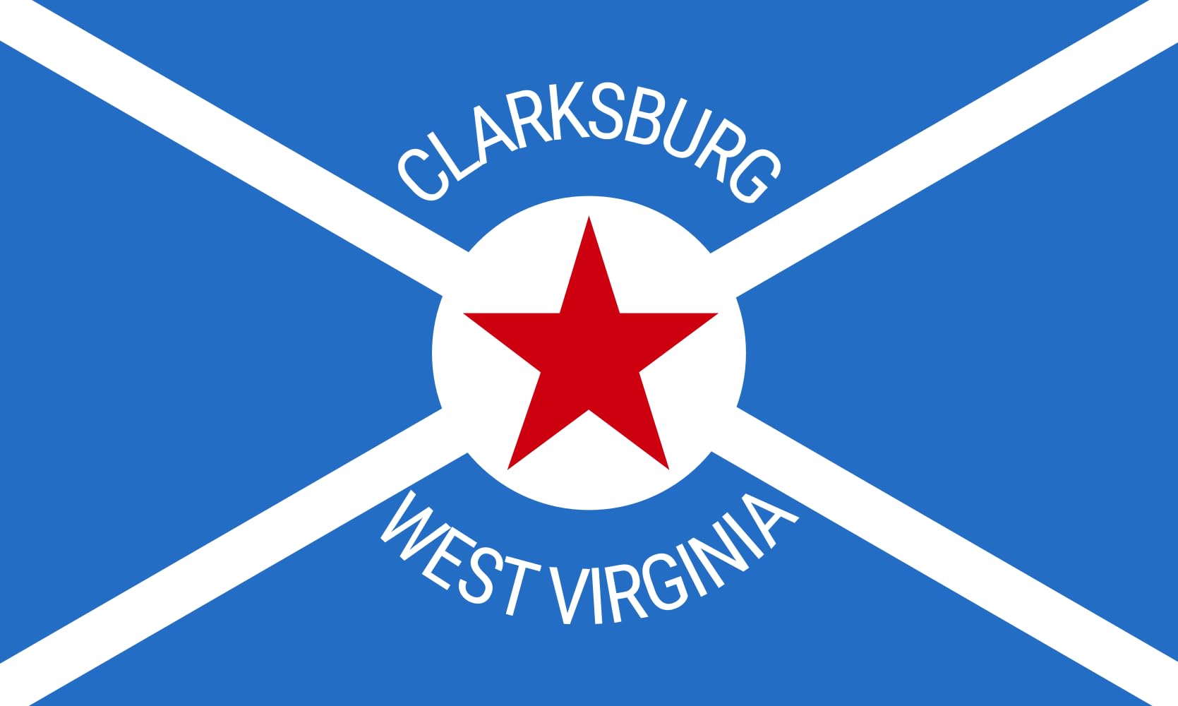 Drapeau West Virginia Clarksburg édition 2022 finitions premium grand format
