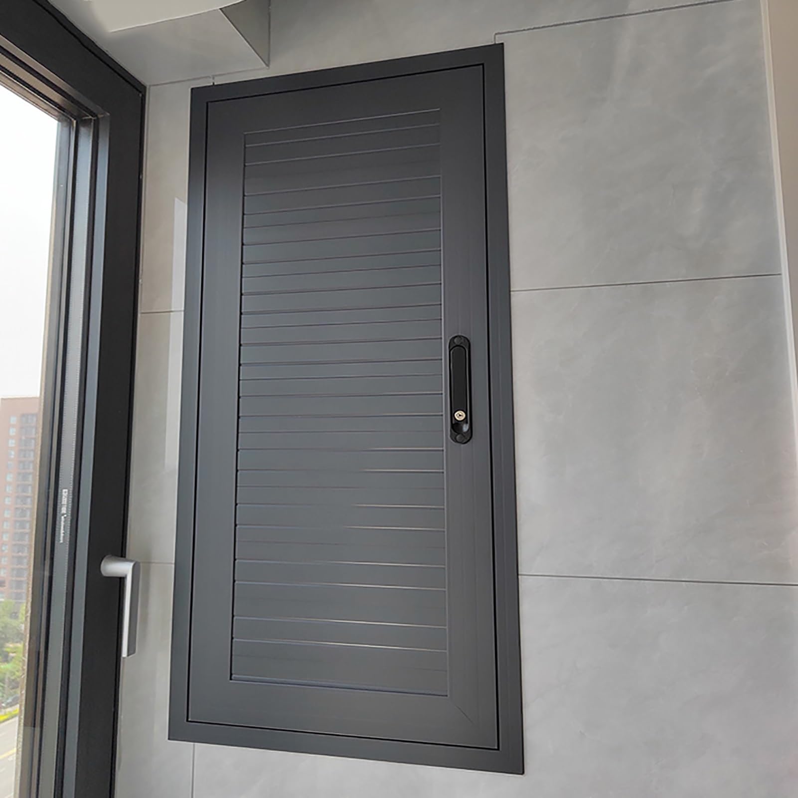 Puerta de aire acondicionado resistente con cerradura para techos de hotel