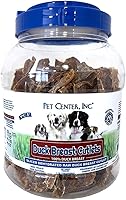 PCI Duck Breast Cutlets for Dogs - 100% Natural Single Ingredient Raw Dehydrated Treats, USA Made, High Protein Low Fat, 1lb
