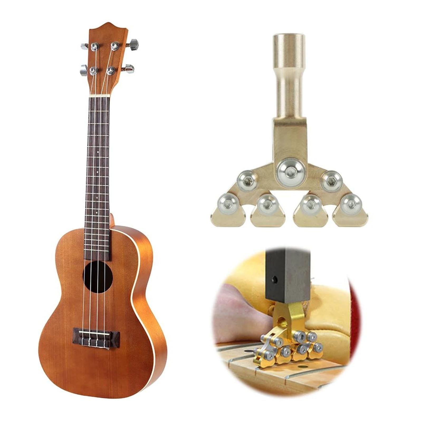 Profesjonalne narzędzia do naprawy progów gitarowych instrumentów strunowych