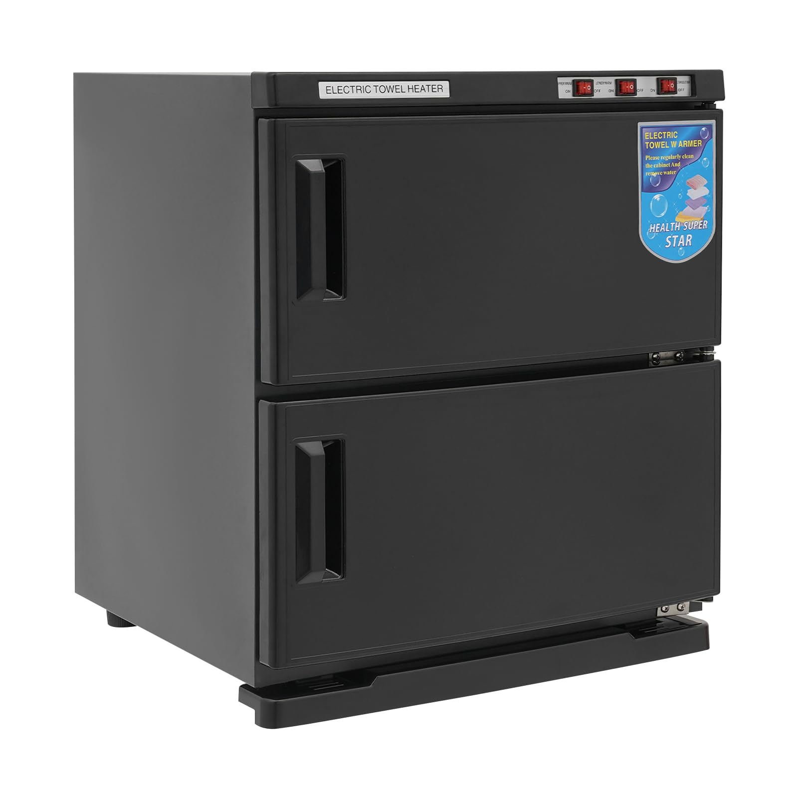 Handtuchwärmer, 50L 2 Ebenen Multifunktionaler Handtuchheizschrank Desinfektionschrank, Heizschrank für Hotel Barber Friseur, Schönheit, Spa