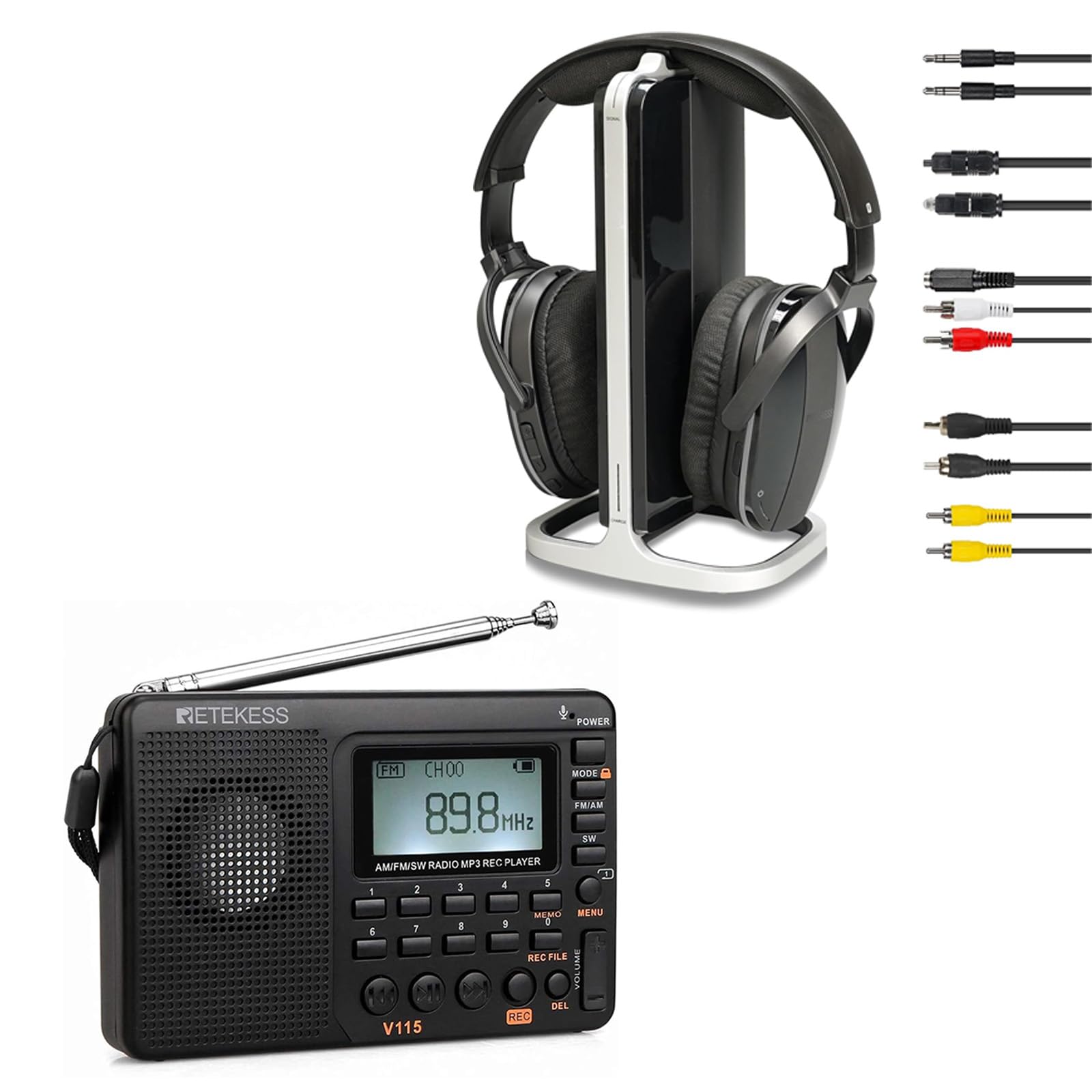 Amazon.co.jp: Retekess V115 小型短波ラジオ AM/FM/SWラジオ 日本語
