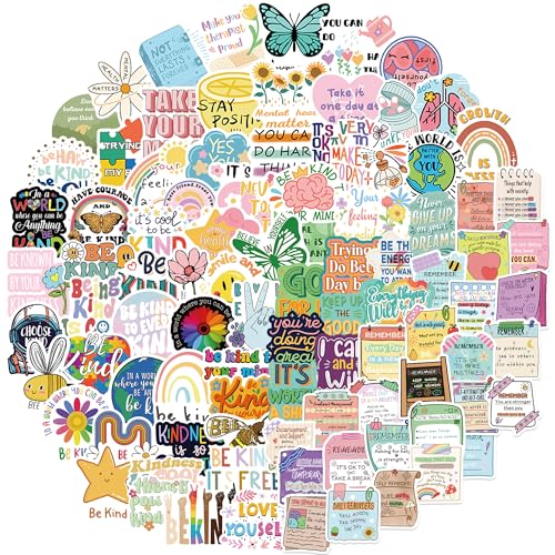 200 pegatinas motivacionales con refranes, afirmaciones positivas, pegatinas inspiradoras motivación, juego de pegatinas de vinilo resistentes al agua para ordenador portátil, scrapbook, diario