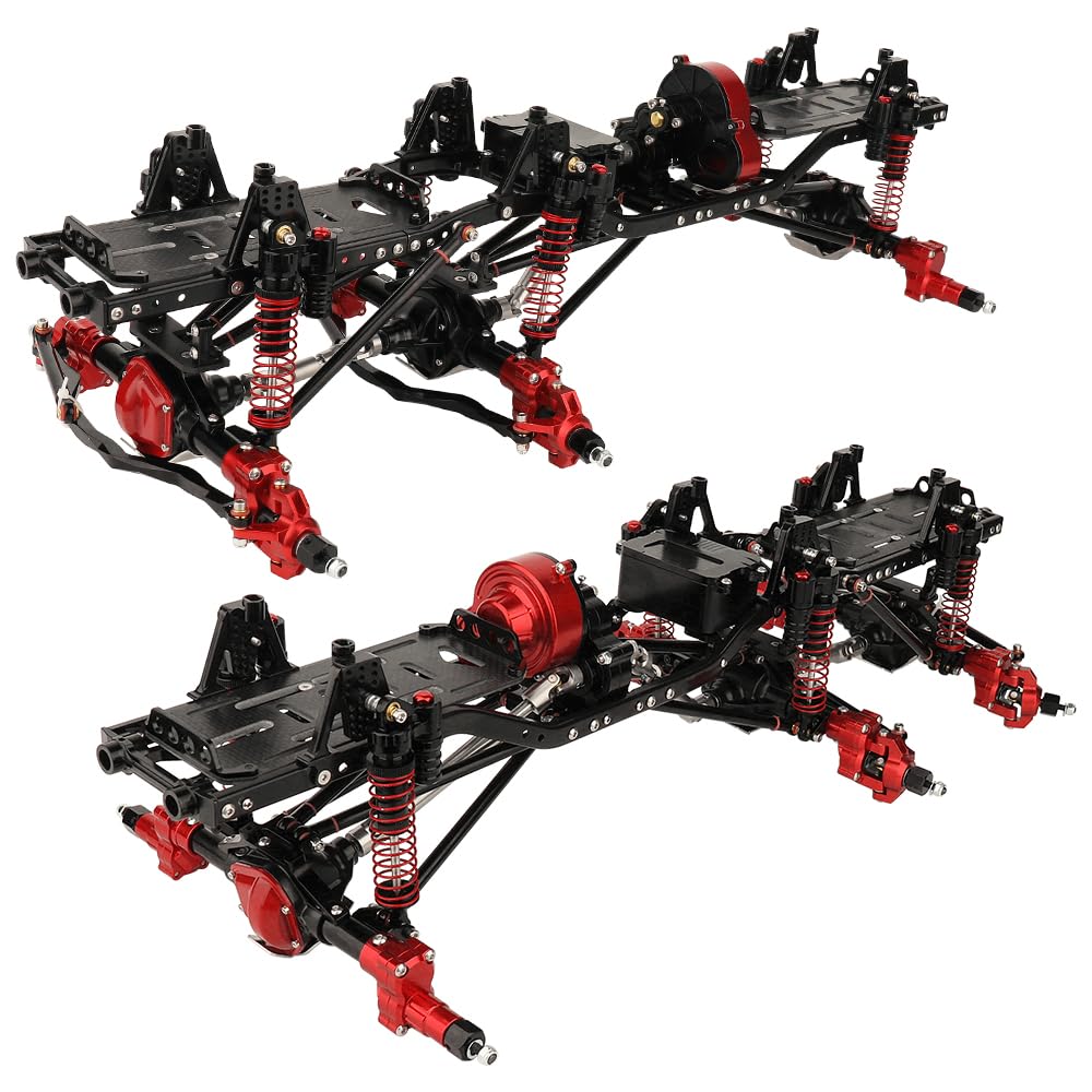 ZXYRC Metal Alloy Upgraded 6x6 RC Car Chassis Frame with 2