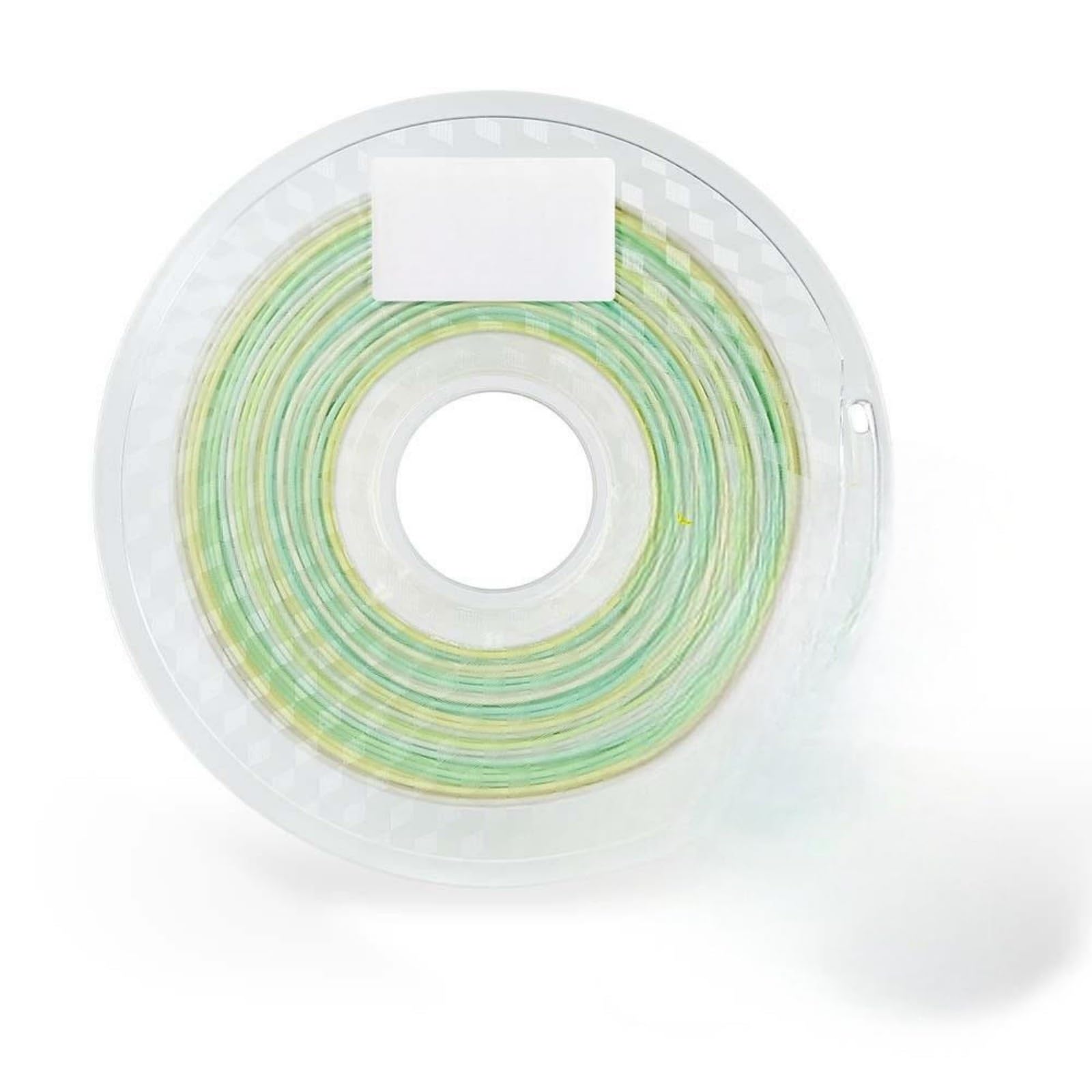 1kg Matte Rainbow Gradient PLA 3D Printing Filament 1.75mm(Yellow+White+Cyan)