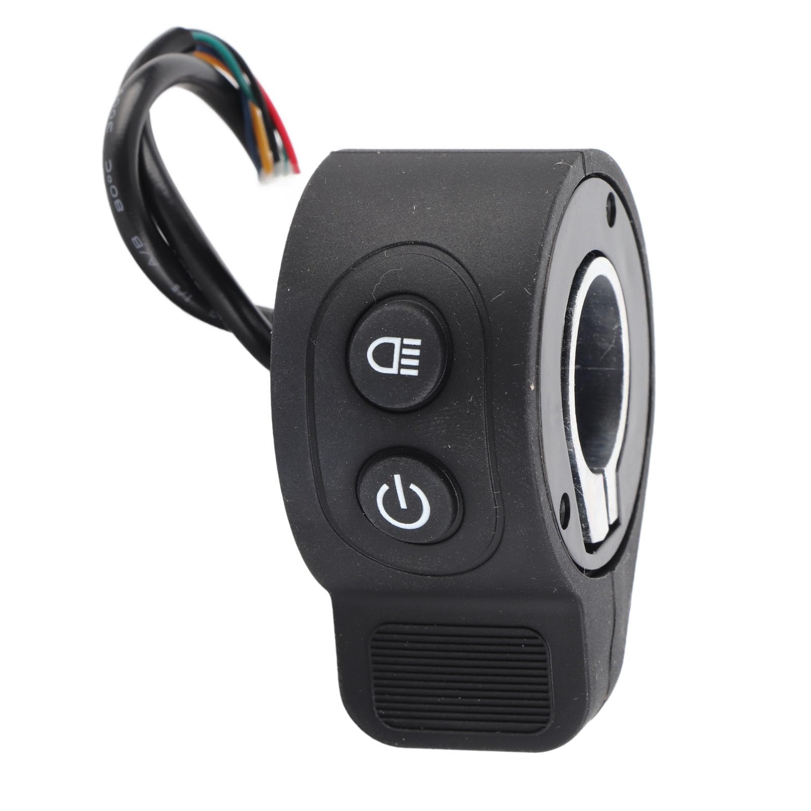 Acceleratore per Scooter Elettrico, Acceleratore a Rotazione Acceleratore a Pollice 5 Porte Porta ABS Scooter Elettrico Interruttore Integrato Acceleratore Acceleratore