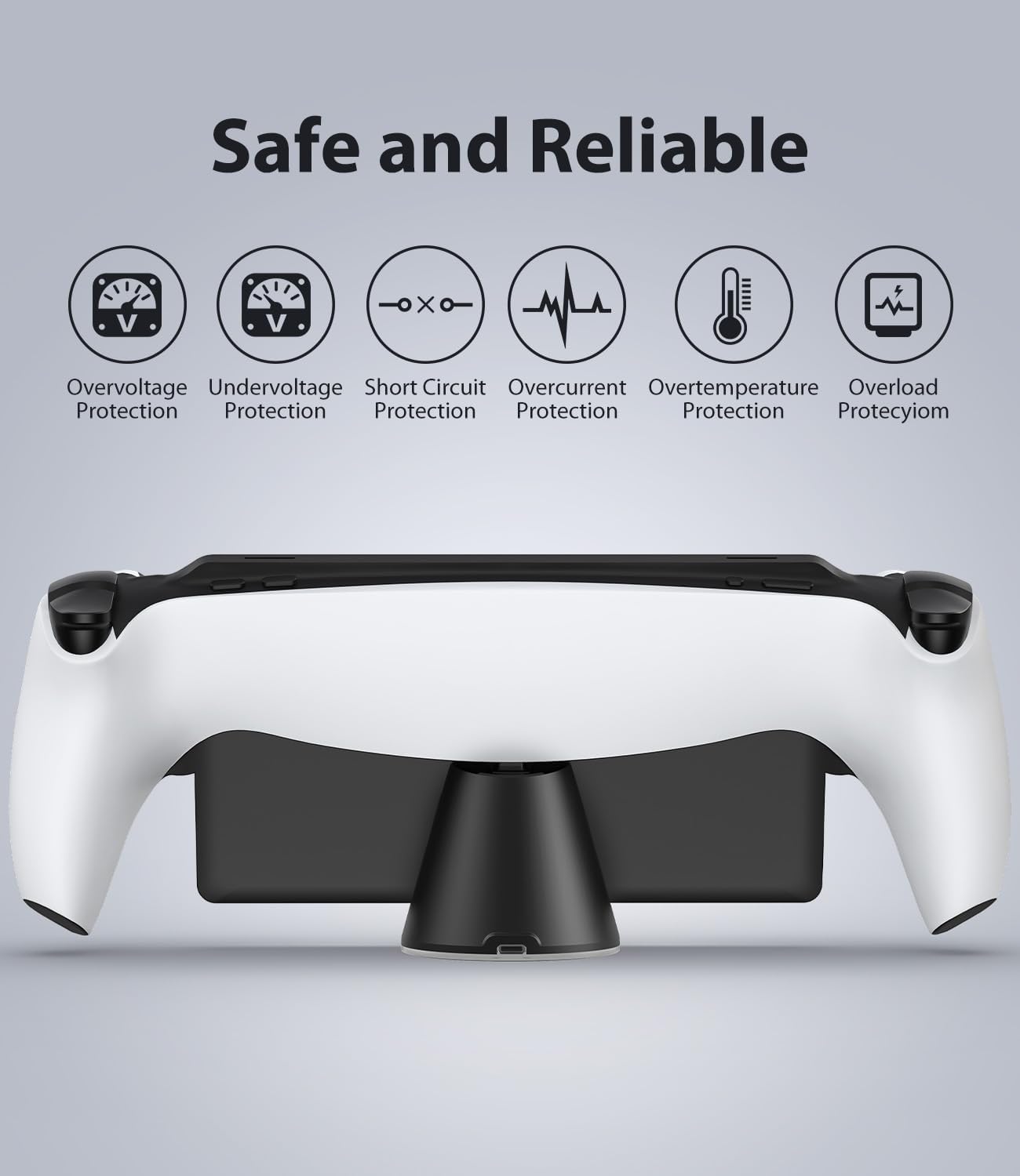 Tragbare Portal Remote Player Spielkonsolen-Ladestation Mit Typ-C-Adapter und Umgebungslicht