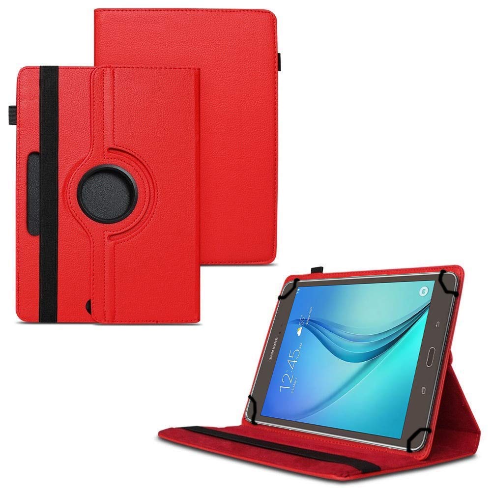 TGK Rotating Cover for Samsung Galaxy Tab A 8.0 Inch T350, T351, T355-Red 360 Degree Universal 3 Camera Hole Leather Stand Case (B07P8F1RVL) Amazon Price History, Amazon Price Tracker