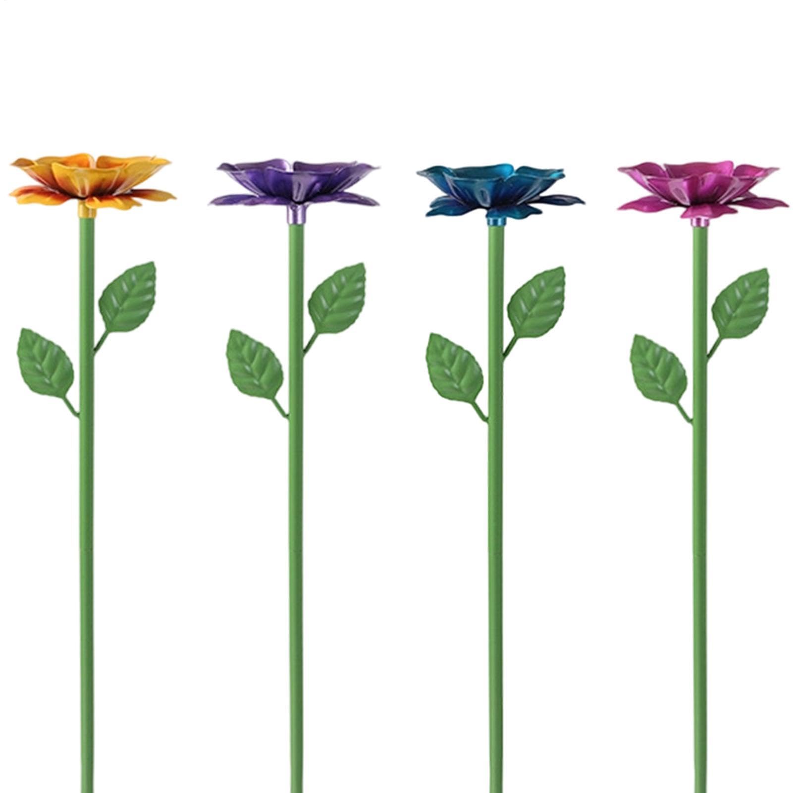Station d'hydratation pour abeilles design fleur en lot de 4 pour aménagement extérieur durable