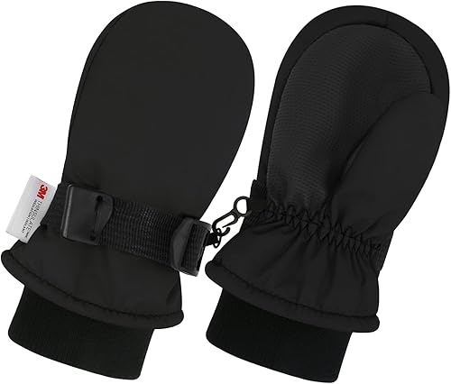 Sarfel Guantes de invierno impermeables para niños pequeños, guantes de nieve para niños, guantes de esquí para niños, guantes de bebé Thinsulate