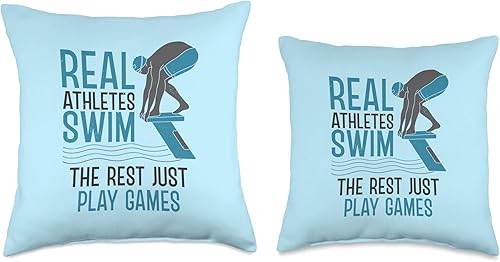 Miniatura 3 de Cojín de natación para nadador, 16 x 16 pulgadas, multicolor