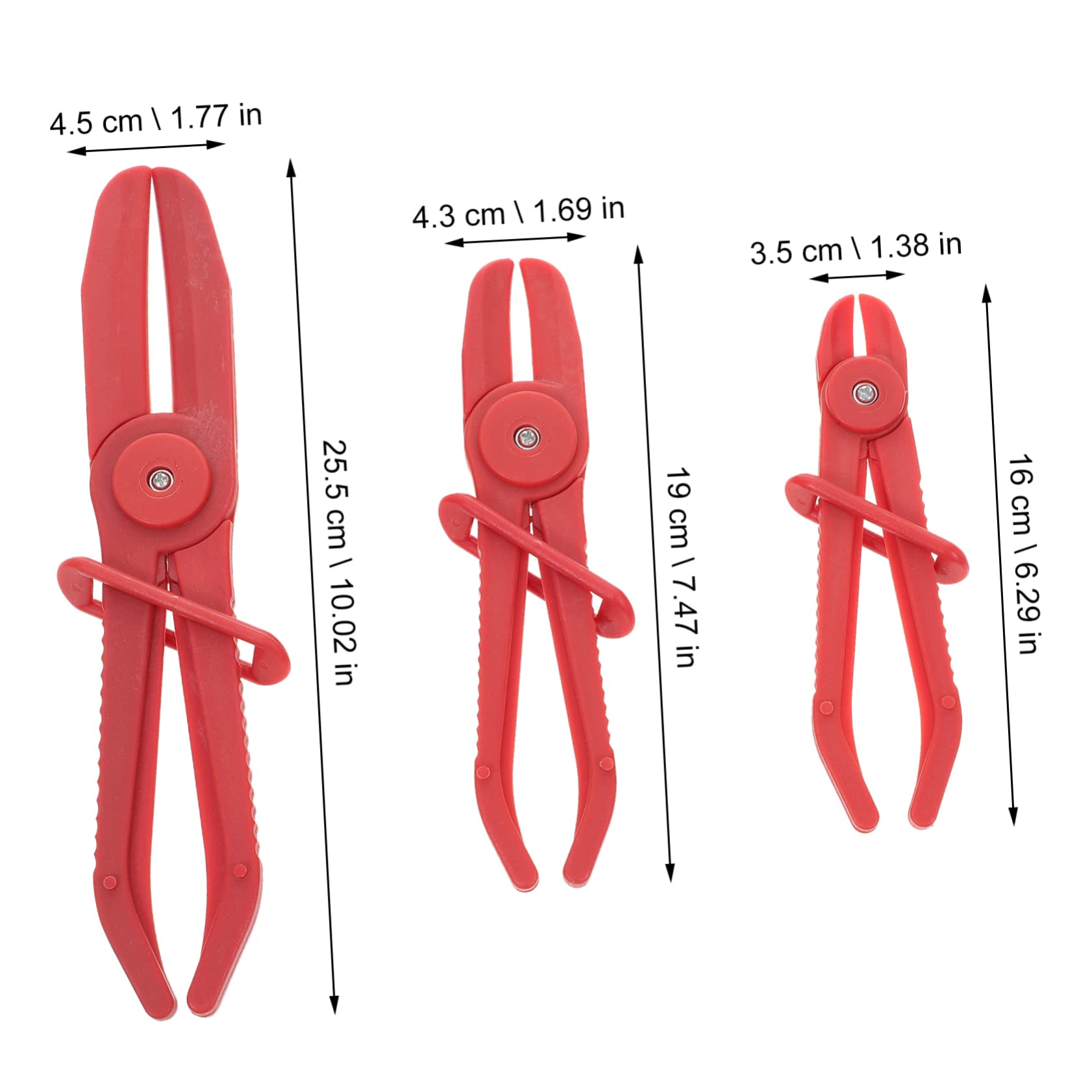Cabilock 6pcs Vehicle Repair Pliers Durable Hose Pinch Off Tools with Slide Lock Mechanism for Easy Control and Comfort for Auto Repair and Line Clamping