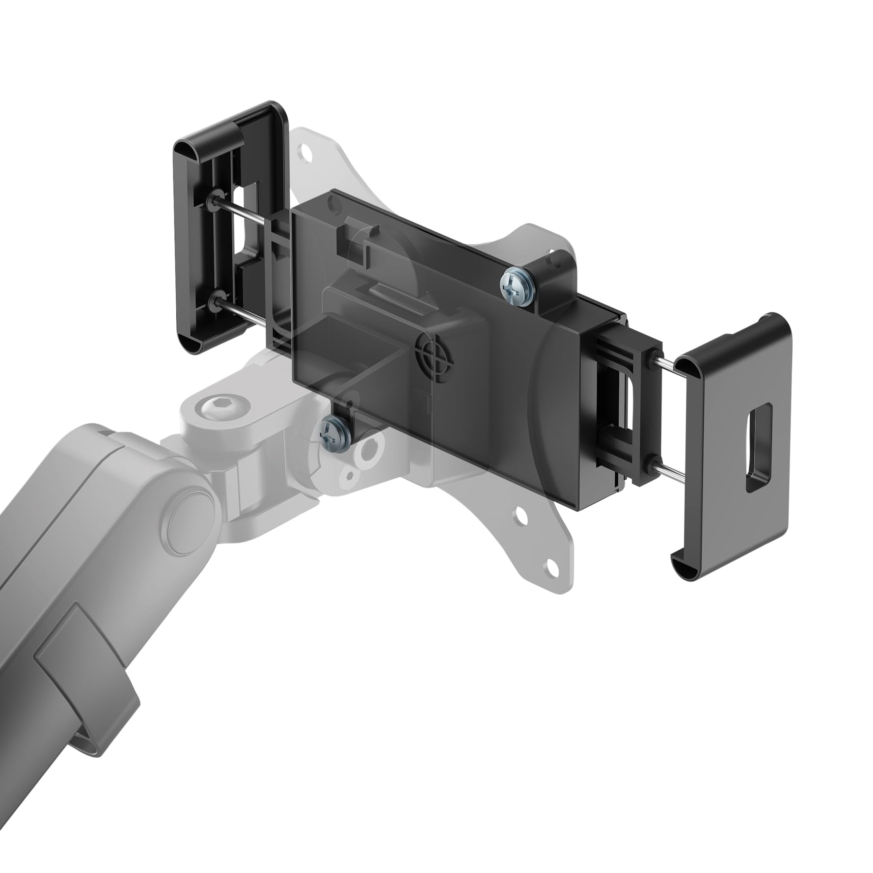 Logilink BP0204 - uchwyt zaciskowy do urządzeń 4,7-15" na ramionach monitora (VESA 75 x 75), kolor: czarny