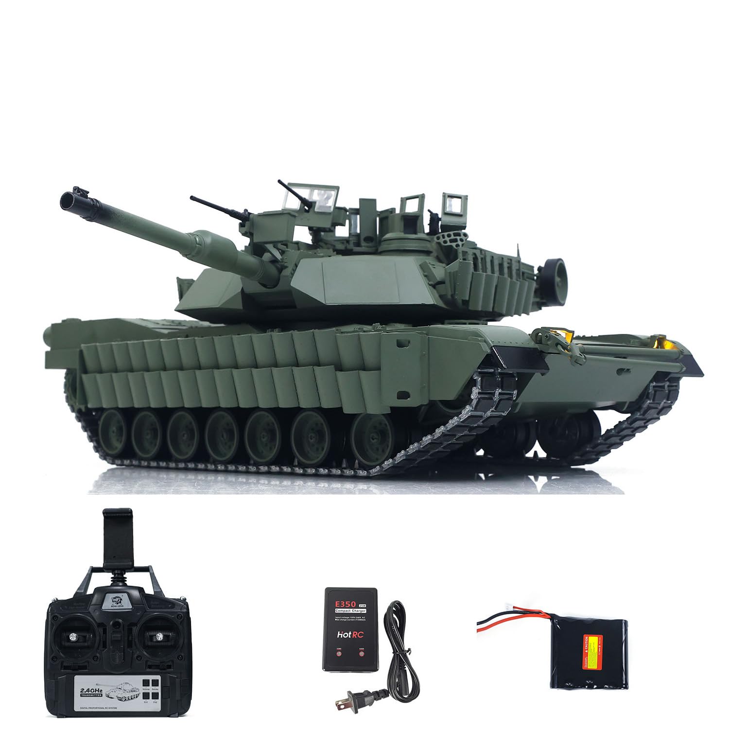 wheelfun 1/16 RC Tank M1A2 TUSK II 3918 Transmission en métal